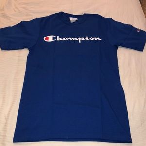 Men’s blue champion t shirt